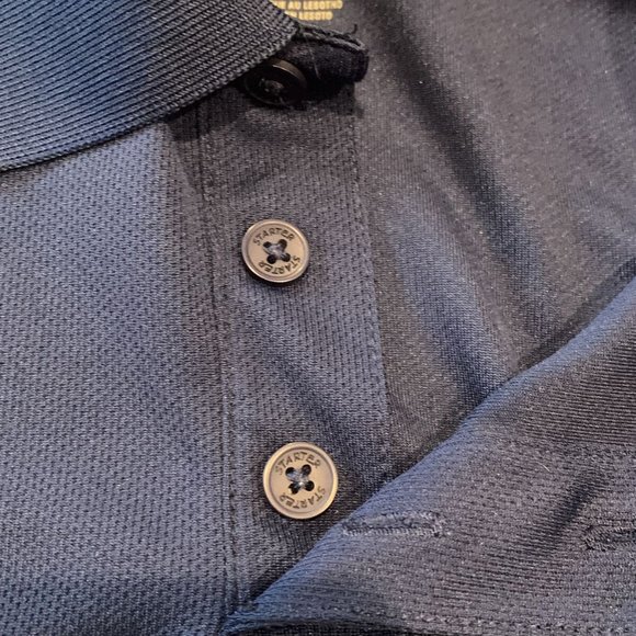 Starter Dri-Star Navy Blue Short Sleeve Collared Polo Shirt size M - Picture 3 of 6